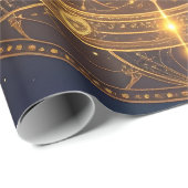 Glühende Kosmische Mandala-Geschenkwrap Geschenkpapier (Rolleneckpunkt)