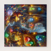 Glühende Kristallhöhle der Zwerge Puzzle (Horizontal)