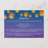 Glühende Lanterns Hochzeitkarte Begleitkarte (Vorderseite)