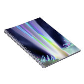Glühende Lavendel-Blume Teile Spiral-Notebook Notizblock (Rechte Seite)