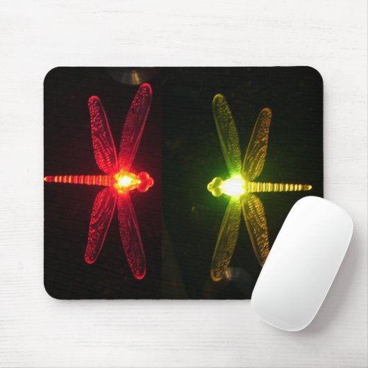 Glühende Libellen Mousepad (Mit Mouse)