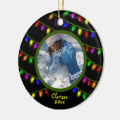 Glühende Lichter Custom Foto Weihnachtsschmuck (Links)