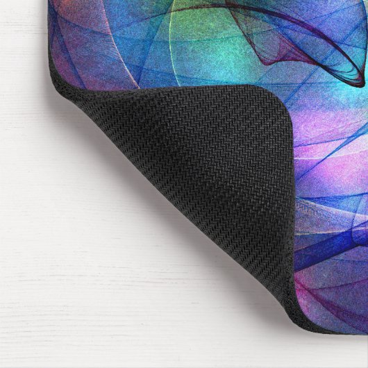 glühende Lichter des Regenbogens Mousepad (Ecke)