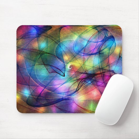 glühende Lichter des Regenbogens Mousepad (Mit Mouse)