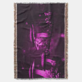 Glühende Lila Pilze Decke (Vorderseite Vertikal)