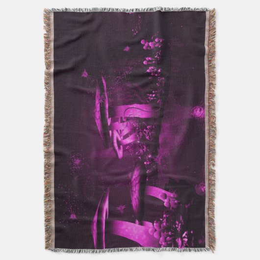 Glühende Lila Pilze Decke (Vorderseite Vertikal)