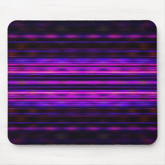 Glühende lila Streifen Mousepad (Vorne)