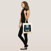 Glühende Lotus Globe Tote Tasche (Vorderseite (Model))