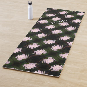 Glühende Lotus Wasserlilie Blume Personalisiert Yogamatte