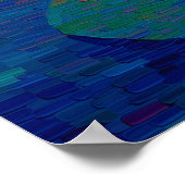 Glühende Lotusblumen-Punktkunst Poster (Ecke)