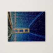 Glühende Mackinac Brücke Puzzle (Horizontal)