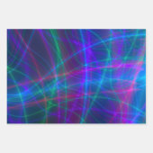 Glühende mehrfarbige Rays Geschenkpapier Set (Vorderseite 3)