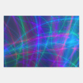 Glühende mehrfarbige Rays Geschenkpapier Set (Vorderseite 2)