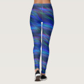 Glühende mehrfarbige Rays Leggings (Rückseite)