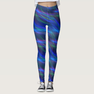 Glühende mehrfarbige Rays Leggings