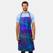 Glühende mehrfarbige Rays Schürze (Getragen)
