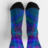 Glühende mehrfarbige Rays Socken (Oben)