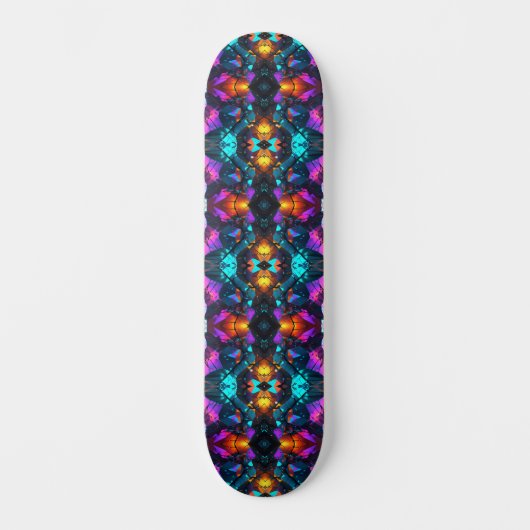 Glühende Mineral Rock Formationen Skateboard (Vorderseite)
