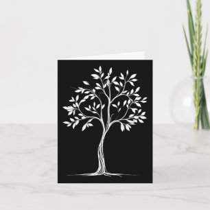 Glühende Minimalistische Single-Linie Tree Zeichne Karte