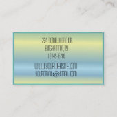 Glühende Mond- und Stern-Visitenkarte Visitenkarte (Rückseite)