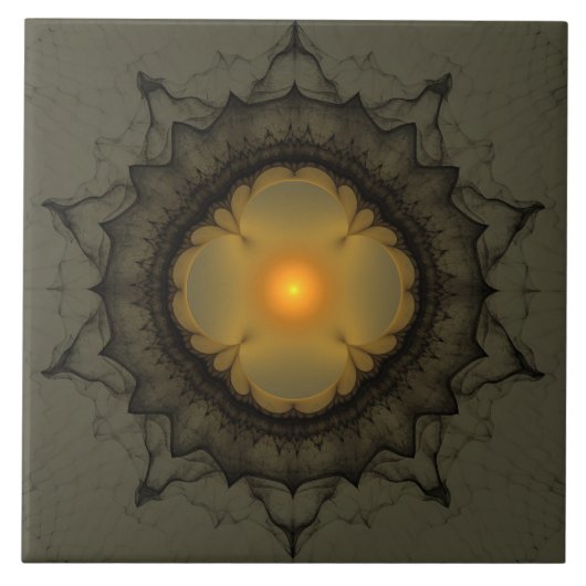 Glühende mystische Verzierung Fliese (Vorderseite)