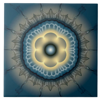 Glühende mystische Verzierung Fliese