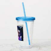 Glühende Nachtschmetterlinge Acryltrinkbecher (Links)