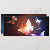 Glühende Nachtschmetterlinge Ankündigung (Vorne/Hinten)