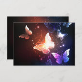 Glühende Nachtschmetterlinge Ankündigung (Vorne/Hinten)