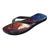 Glühende Nachtschmetterlinge Badesandalen (Schrägansicht)