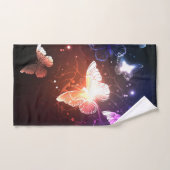 Glühende Nachtschmetterlinge Badhandtuch Set (Handtuch)