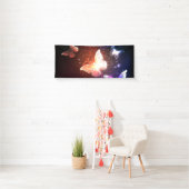 Glühende Nachtschmetterlinge Banner (Insitu)