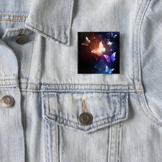 Glühende Nachtschmetterlinge Button (Beispiel)