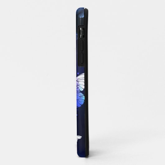 Glühende Nachtschmetterlinge Case-Mate iPhone Hülle (Hinten/Links)