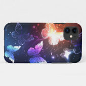 Glühende Nachtschmetterlinge Case-Mate iPhone Hülle (Rückseite (Horizontal))