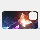 Glühende Nachtschmetterlinge Case-Mate iPhone Hülle (Rückseite (Horizontal))