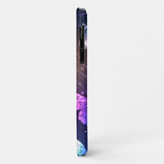 Glühende Nachtschmetterlinge Case-Mate iPhone Hülle (Hinten/Links)