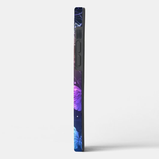 Glühende Nachtschmetterlinge Case-Mate iPhone Hülle (Rückseite / Links)