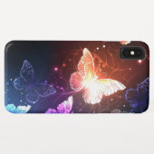 Glühende Nachtschmetterlinge Case-Mate iPhone Hülle (Rückseite (Horizontal))