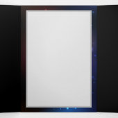 Glühende Nachtschmetterlinge Dreifach Gefaltete Ankündigung (Innenseite Mitte)