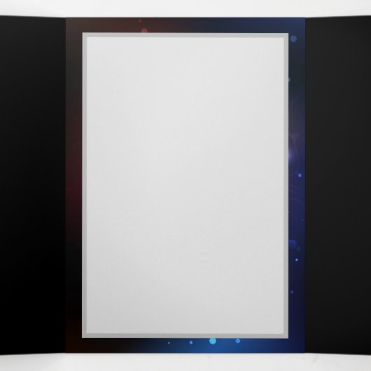 Glühende Nachtschmetterlinge Dreifach Gefaltete Ankündigung (Innenseite Mitte)