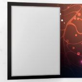 Glühende Nachtschmetterlinge Dreifach Gefaltete Karte (Innen Erste Seite)