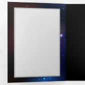 Glühende Nachtschmetterlinge Dreifach Gefaltete Urlaubskarte (Innen Erste Seite)