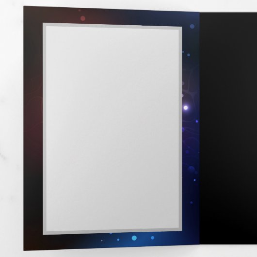 Glühende Nachtschmetterlinge Dreifach Gefaltete Urlaubskarte (Innen Erste Seite)