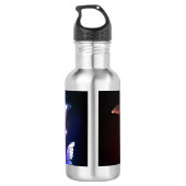 Glühende Nachtschmetterlinge Edelstahlflasche (Rückseite)
