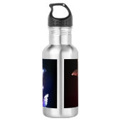Glühende Nachtschmetterlinge Edelstahlflasche (Rückseite)