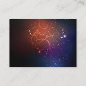 Glühende Nachtschmetterlinge Empfehlungskarte (Rückseite)