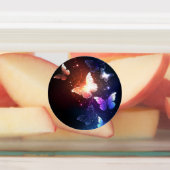 Glühende Nachtschmetterlinge Etiketten (Befestigt)