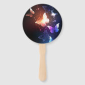 Glühende Nachtschmetterlinge Fächer (Vorderseite)