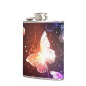 Glühende Nachtschmetterlinge Flachmann (Links)